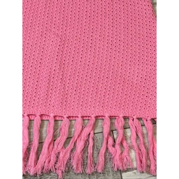 Le Lis Pink Fringe Sleeveless Crop Top and Mini Skirt Size S - Picture 4 of 12